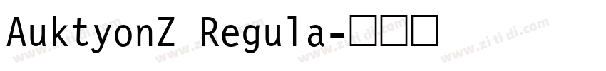 AuktyonZ Regula字体转换